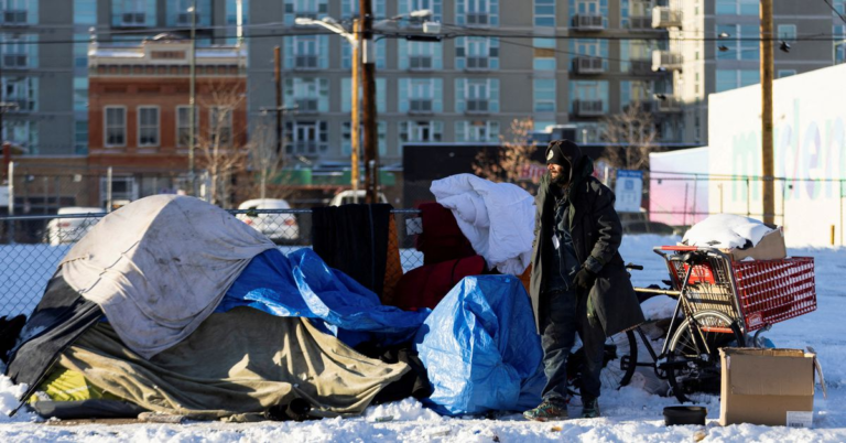 Extreme cold weather stretches U.S. homeless shelters’ capacity