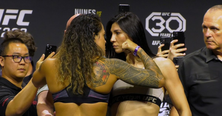 Video: Amanda Nunes, Irene Aldana all business in final UFC 289 faceoff