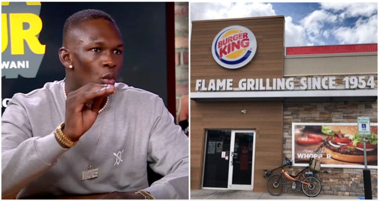 Israel Adesanya tells story of when he beat up four men in a Burger King