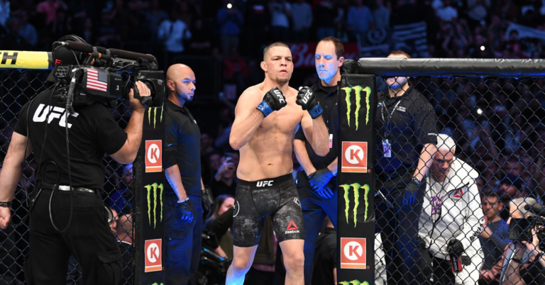 Nate Diaz reacts to BMF title fight between ‘dorks’ Dustin Poirier and Justin Gaethje