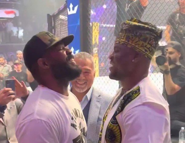 If You Want to Kick My as*…”- Jon Jones Tips Francis Ngannou on How to Defeat Him as UFC HW Champ’s Fierce Face-Off Goes Viral