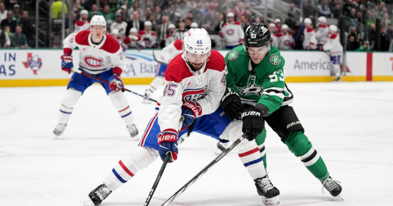 Stars allow three unanswered goals to Montreal, fall in matchup of NHL’s two hottest teams