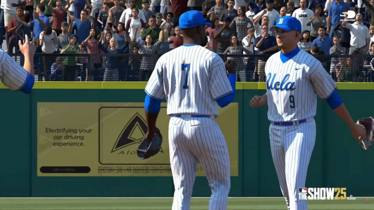 MLB The Show 25 gameplay trailer teases NCAA teams, metal bats, and confrontational new Legends