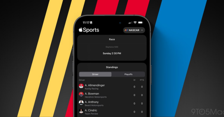 Apple Sports just added NASCAR and MLB Spring Training to the app