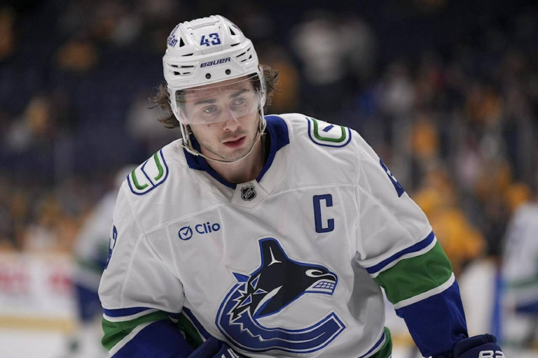 Canuck captain Hughes heads to Boston as U.S. defenceman Charlie McAvoy out