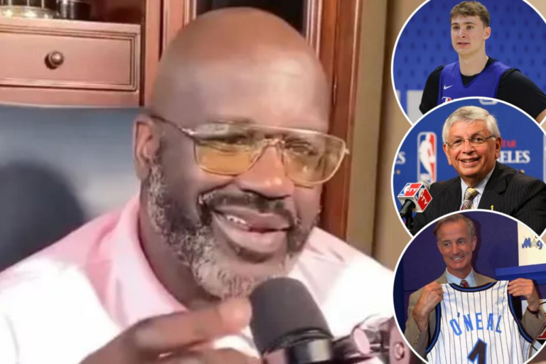 Shaquille O’Neal fans NBA draft lottery conspiracy theories with one David Stern question