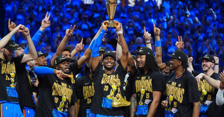 Oklahoma City Thunder prevail in Game 7 of NBA Finals to secure first title since relocating from Seattle