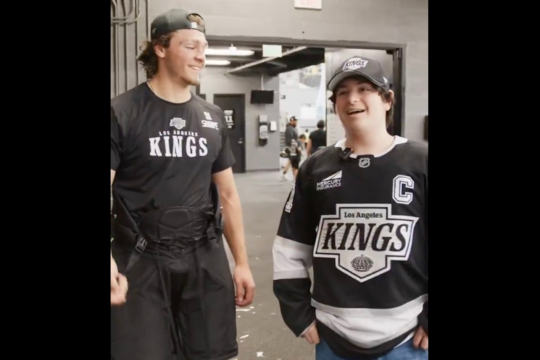 Kelowna Rocket meets LA Kings super fan who announced his NHL Draft selection