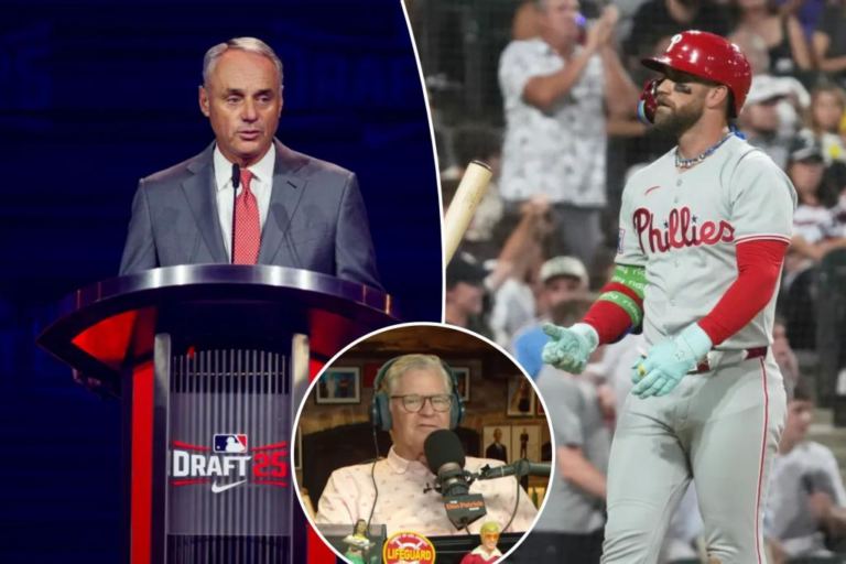 Dan Patrick blasts Bryce Harper for Rob Manfred blowup