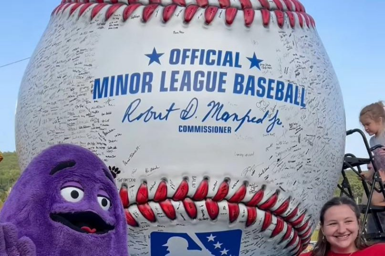 Giant baseball with 6,750 signatures breaks world record