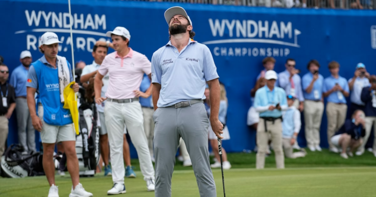 Cameron Young runs away with the Wyndham Championship, wins first PGA Tour event
