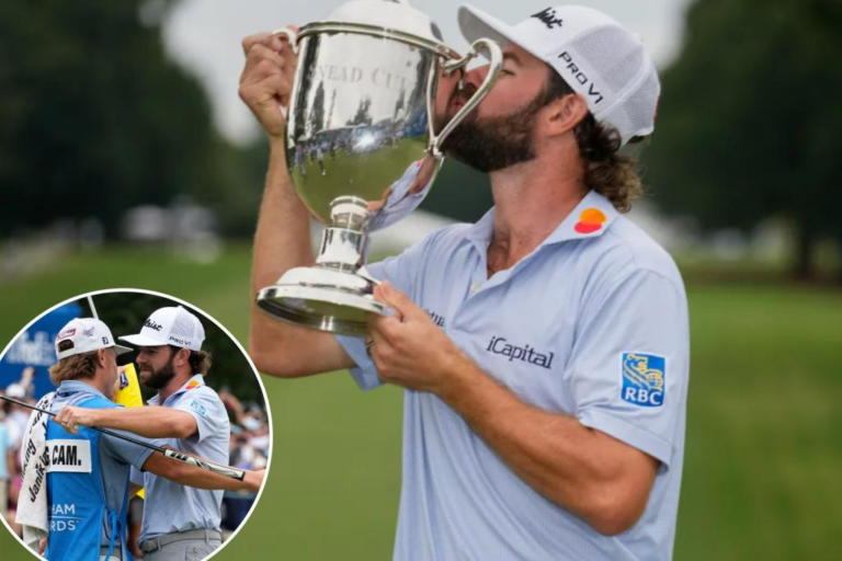 Cameron Young gets elusive PGA Tour title with Wyndham Championship win