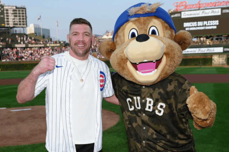 Dricus Du Plessis Makes Fans Forget About Cubs, MLB Game as UFC 319 Predictions Storm After Wrigley Field Visit