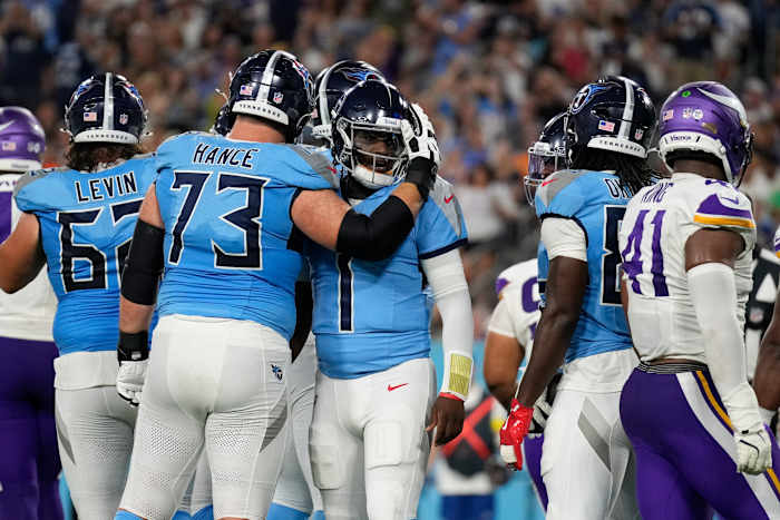 Cam Ward’s first NFL touchdown will have to wait as Titans beat Vikings 23-13 to wrap preseason