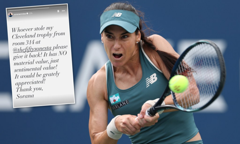 Tennis player Sorana Cirstea has trophy stolen during U.S. Open