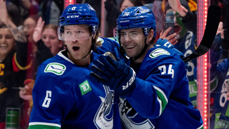 NHL EDGE stats leaders for Vancouver Canucks