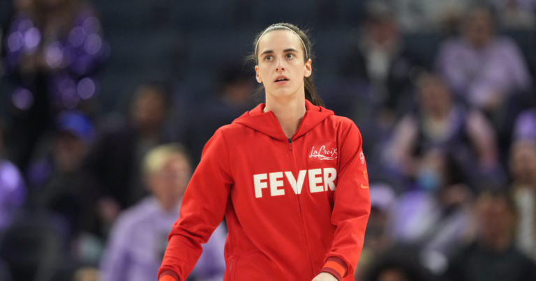 Caitlin Clark Has Sideline Exchange With NFL Star During Fever-Valkyries Game