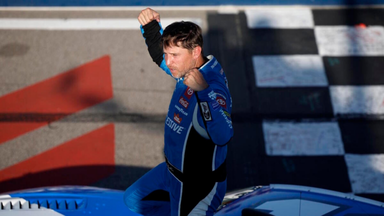 NASCAR playoffs at St. Louis results: Denny Hamlin gets fifth win of 2025, Toyota’s 200th victory at Gateway