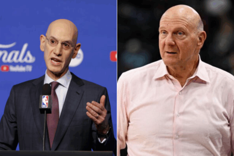 NBA Teams Demand $149M Punishment For Steve Ballmer as Adam Silver Faces New Threat