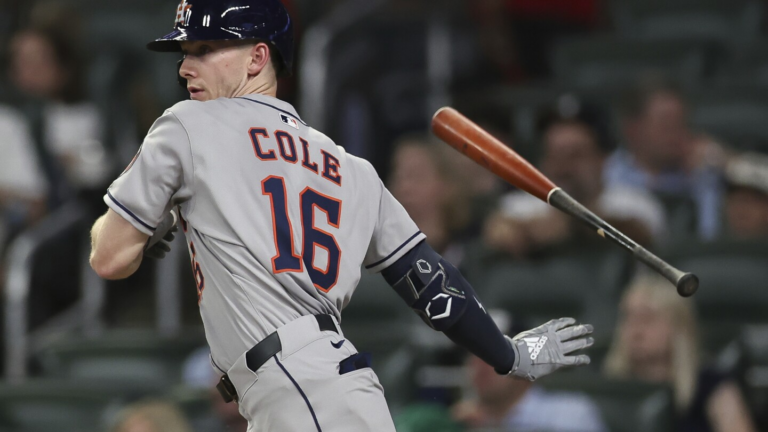 Astros crush Braves 11-3 as Zach Cole homers in first MLB at-bat
