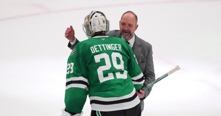 Pete DeBoer opens up on benching of Stars’ Jake Oettinger for first time since being fired