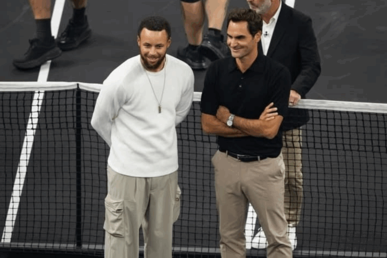 Stephen Curry Links-Up With Roger Federer at Laver Cup After Affecting Warriors Star’s Retirement Plans