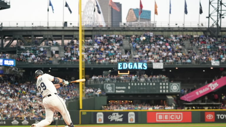 Mariners slugger Cal Raleigh hits MLB-leading 59th home run against Rockies