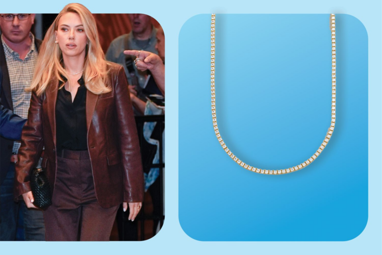 Scarlett Johansson’s $158 Tennis Necklace Is from BaubleBar