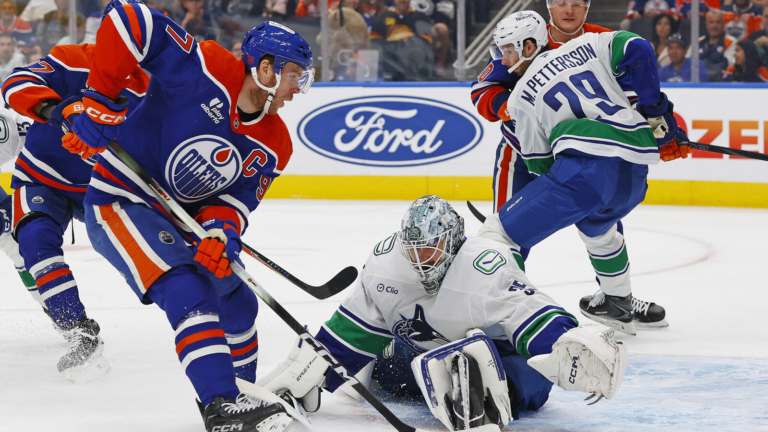 Canucks’ 3-goal third period surge not enough in 4-3 loss to Oilers
