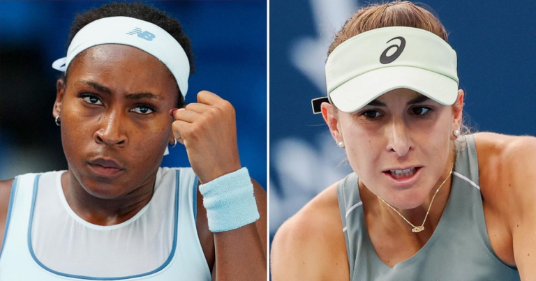 Tennis Stars Coco Gauff and Belinda Bencic Have Feisty On-Court Interaction