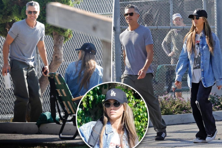 Jessica Alba and ex Cash Warren have frosty reunion at daughter’s tennis match
