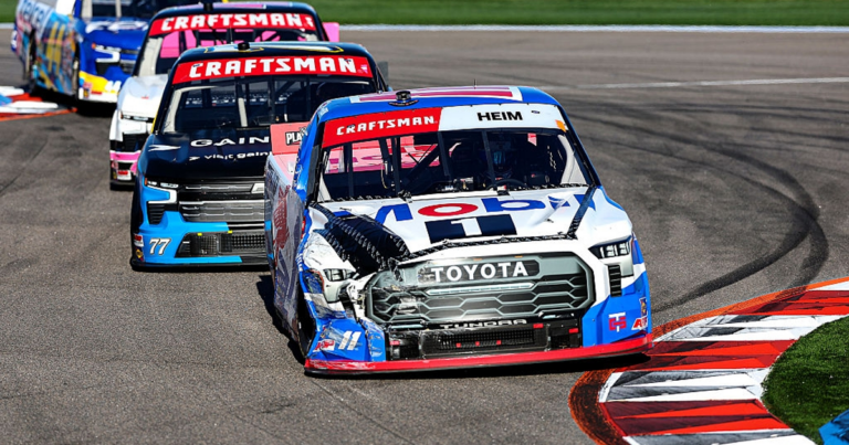 Heim parlays overtime Roval restart into record 10th Truck Series win