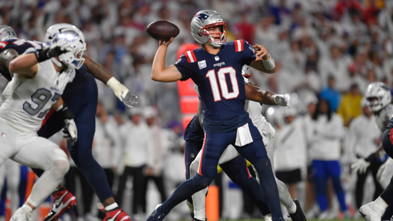 Drake Maye leads Patriots to 23-20 win over Bills, leaving NFL without an unbeaten team