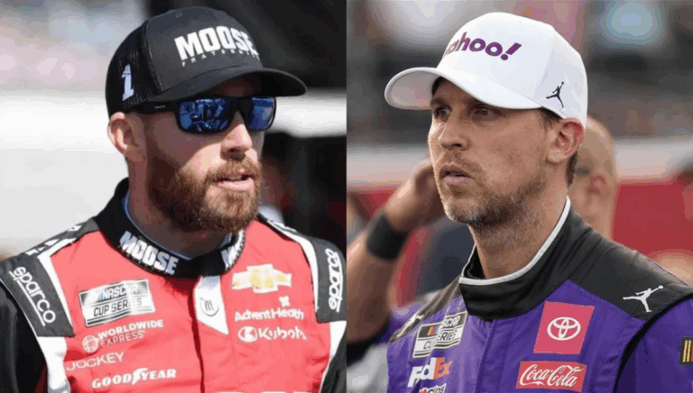 Denny Hamlin Addresses Growing Calls for NASCAR Penalty Against Ross Chastain