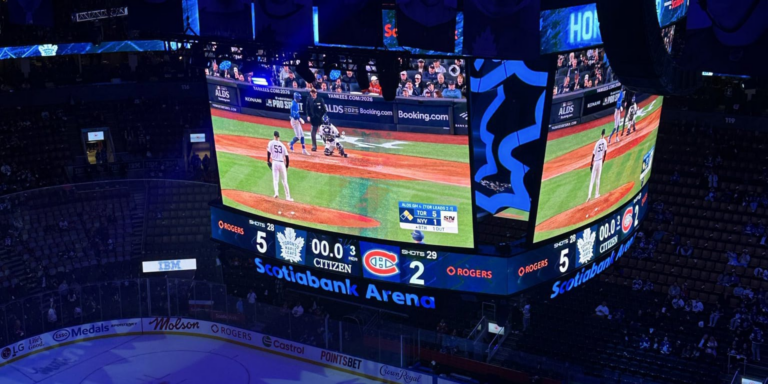 Toronto Maple Leafs show Blue Jays’ ALDS win in arena
