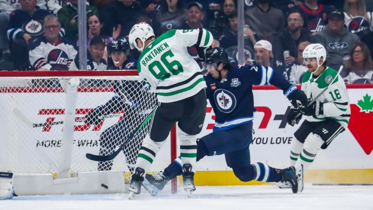 Stars hold off Jets despite Connor’s hat trick, spoil Toews NHL return