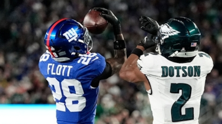 NFL Thursday night: Giants’ Cor’Dale Flott foils Philadelphia Eagles