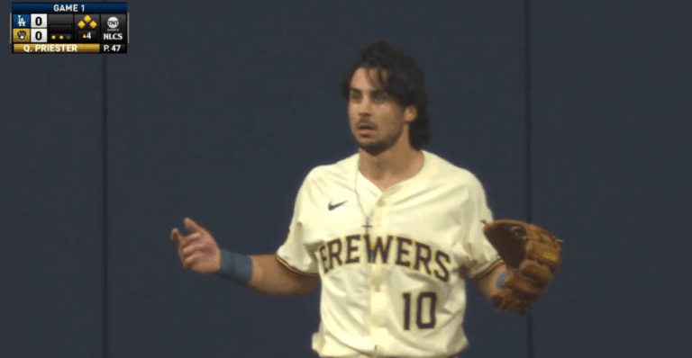 The Brewers turned a Dodgers grand slam into a double play in one wild NLCS sequence