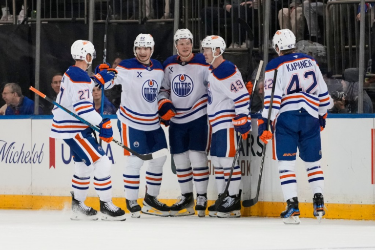 Trent Frederic scores, Stuart Skinner makes 30 saves as Oilers shut out Rangers