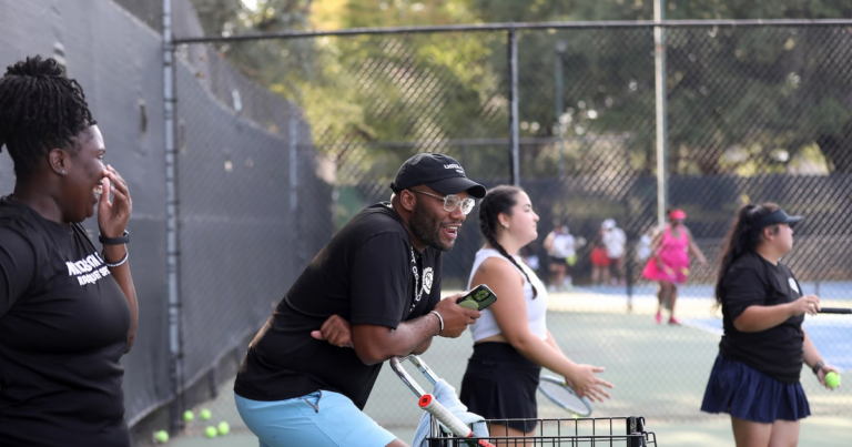Coach devoted to making tennis accessible has new players falling in love with the game