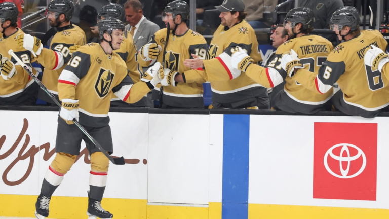 William Karlsson scores twice to help Golden Knights beat Bruins 6-5