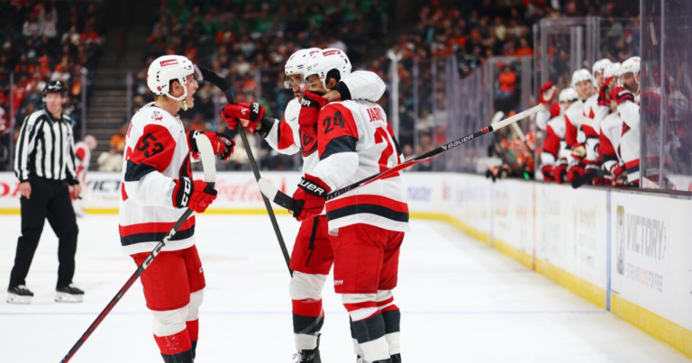 Ducks can’t get past undefeated Carolina Hurricanes