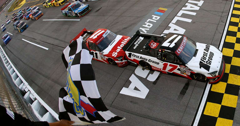 Ruggiero plays spoiler; captures first career Truck Series win at Talladega