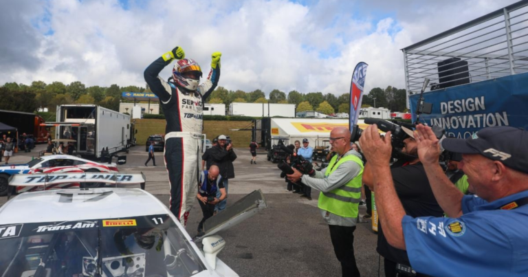 Andretti mounts epic comeback to win in Trans Am’s first visit to Barber