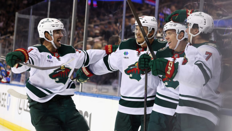 Yurov scores 1st NHL goal, Wild defeat Rangers to end 3-game skid