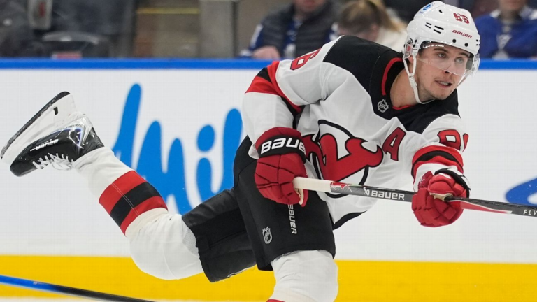 Jack Hughes authors third career hat trick as Devils cruise