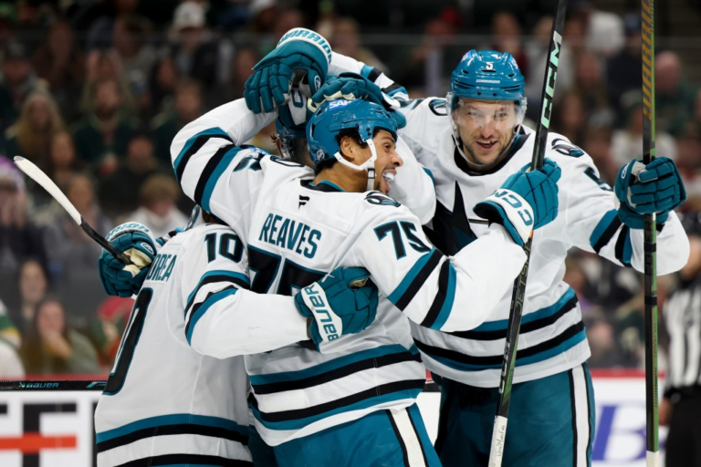 Celebrini’s overtime goal leads Sharks to crazy win over Minnesota Wild