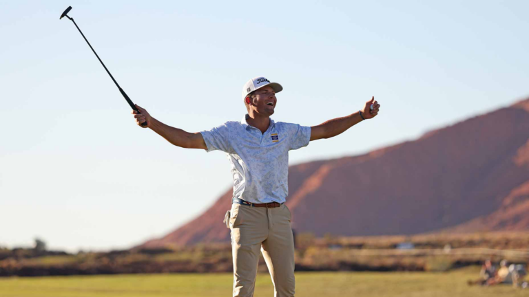 Pro’s first PGA Tour win features white-knuckle lava finish