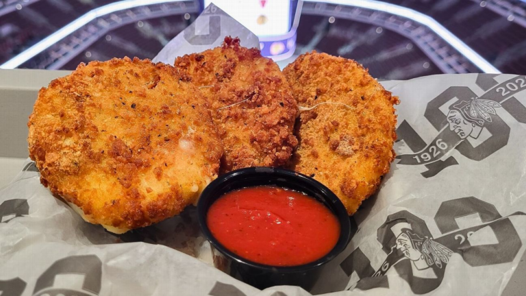 Blackhawks’ mozzarella pucks top new NHL, NBA arena food