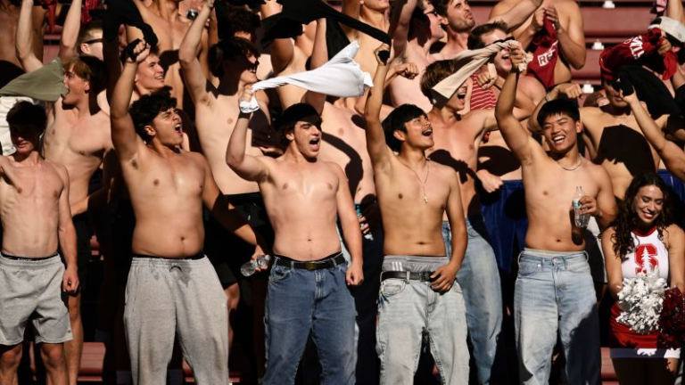 Here’s why college football fans around the country are taking their shirts off on Saturdays